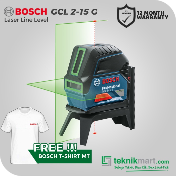 Bosch Laser Line Level Combi Laser / Waterpass Kombinasi Green Laser GCL 2-15 G