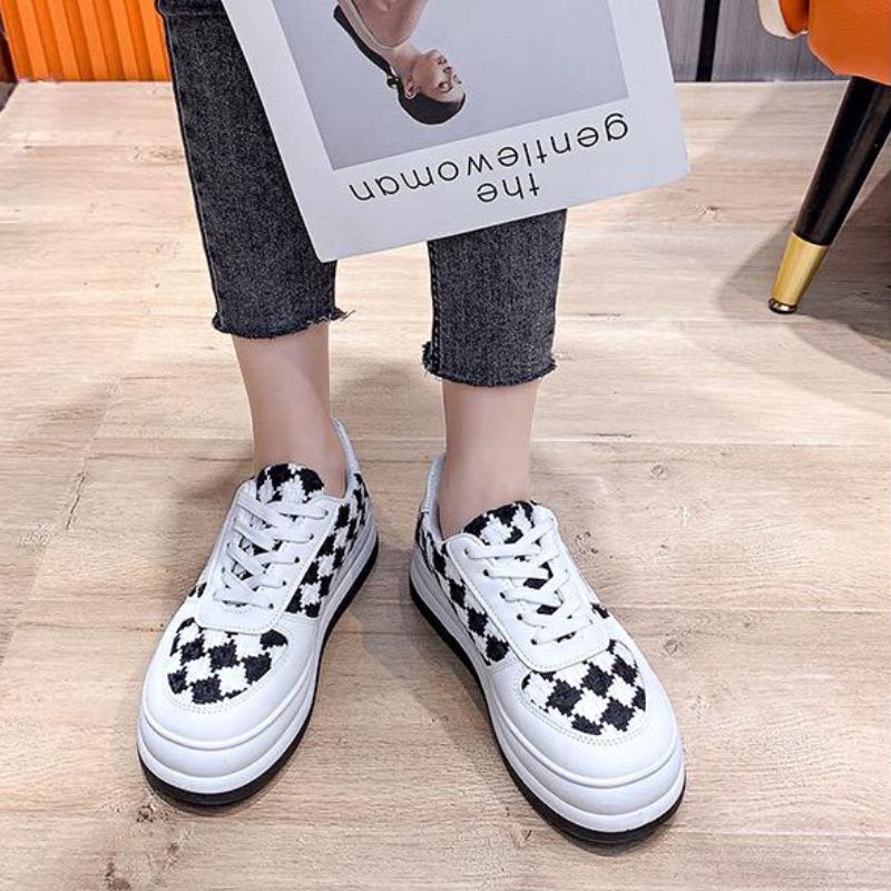 RYX - Knit Comfy Sepatu Sneakers Tali Wanita Fashion Casual / Olahraga - Ori Import
