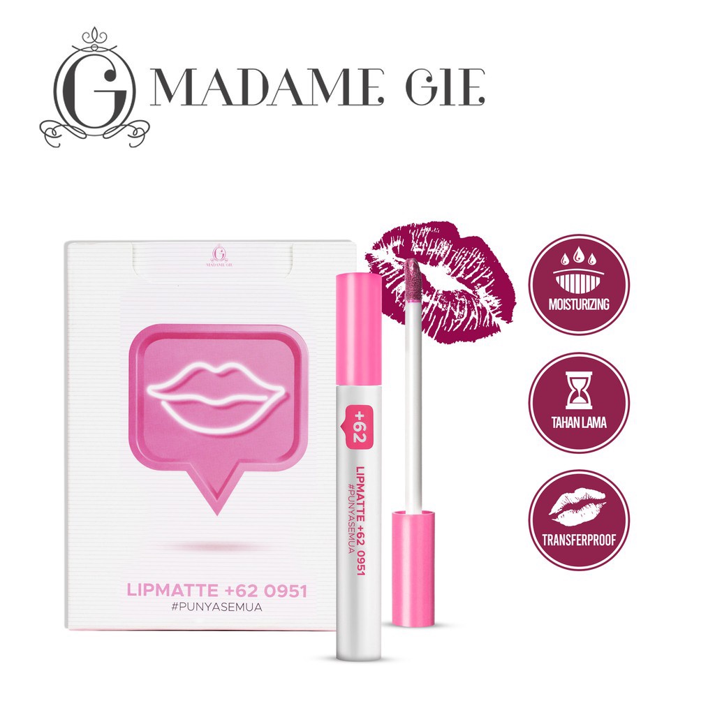 LIP MATTE +62 MADAME GIE | MOISTURIZER