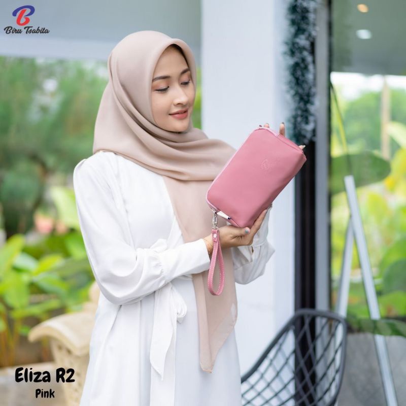 POUCH ELIZA R2 BY BIRU TSABITA BAHAN CHOCOLY ANTI AIR WATERPROOF PREMIUM 2 RESLETING