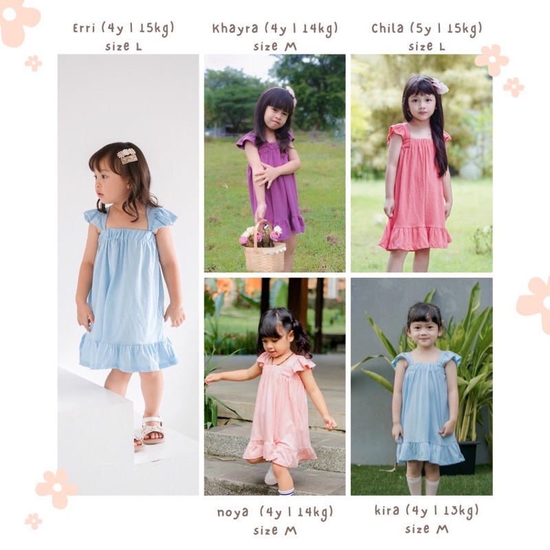 NAOMI Dress Ruffle Anak 1-5thn