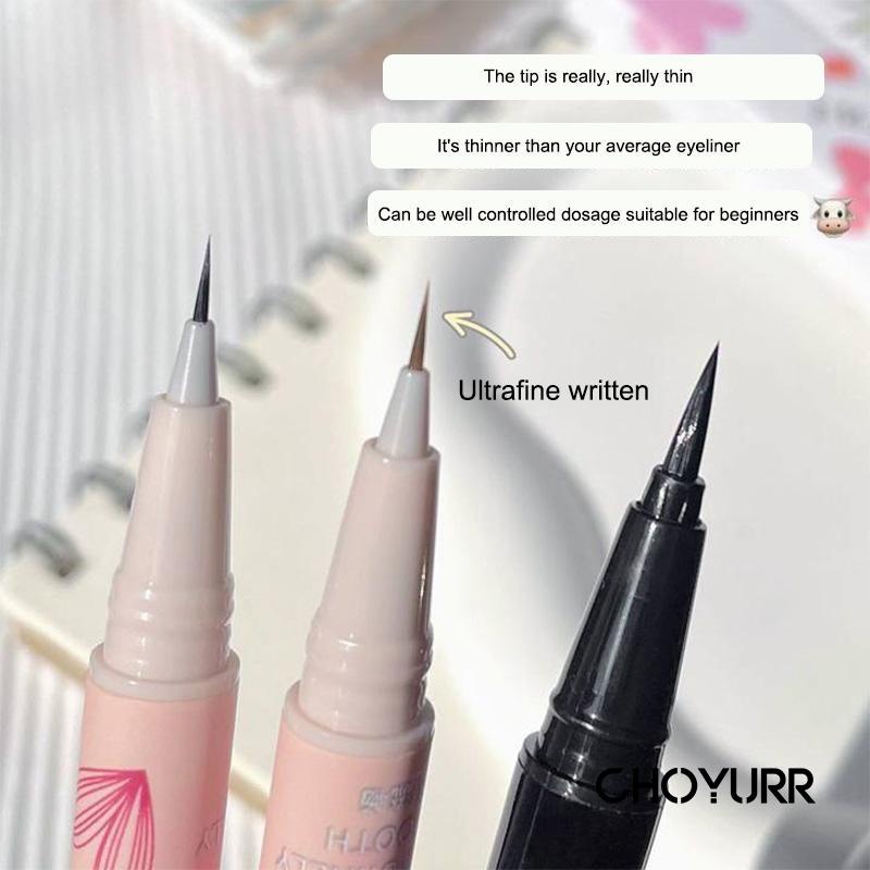 【COD】 Eyeliner Liquid Lying Silkworm Pen Waterproof Quick-Drying Non-Smudge Very Thin Head Anti Air Long-lasting Eyeliner-CH