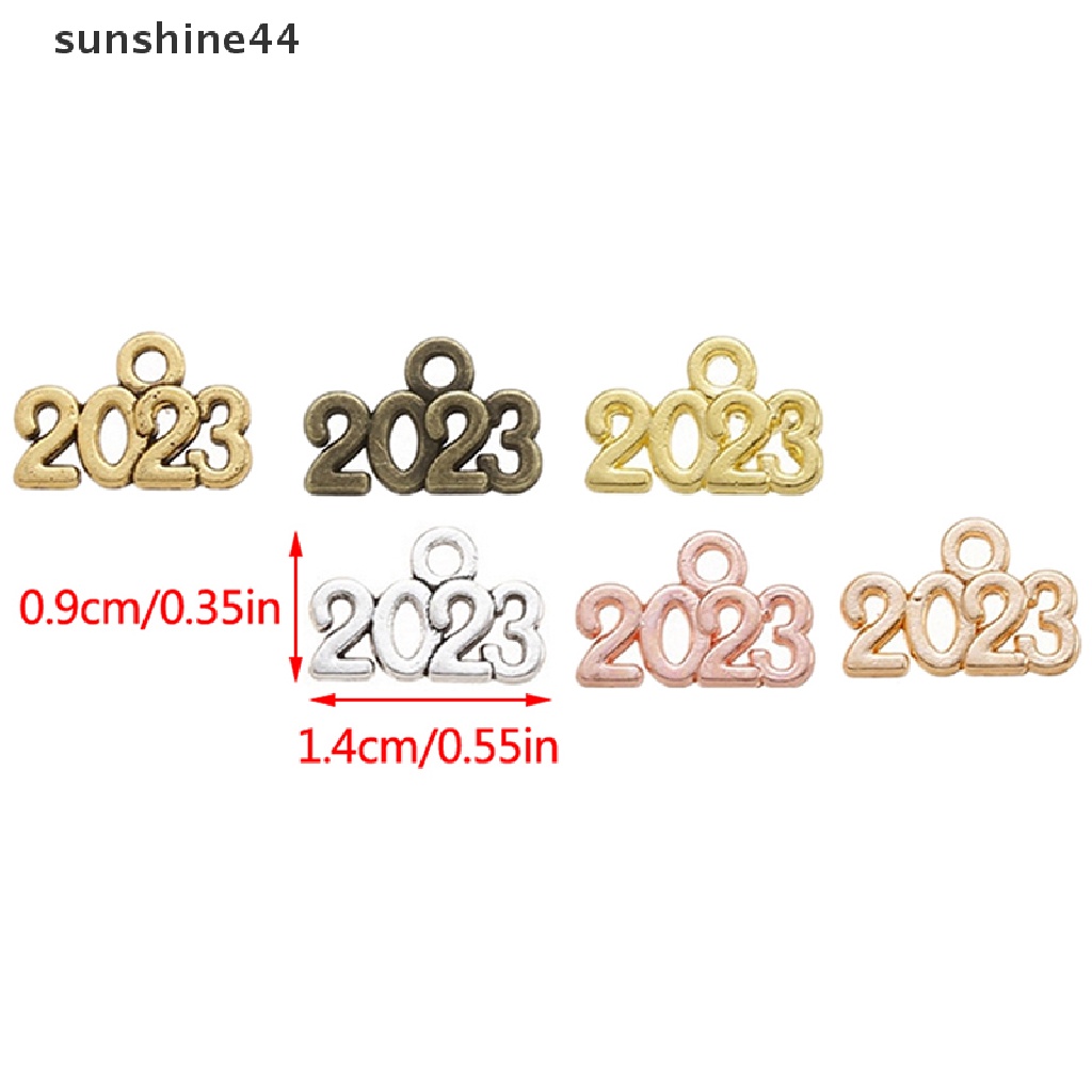 Sunshine 60PCS Halus Lovly 2023angka Vintage Pesona Aksesoris Untuk Girly Pribadi Membuat Perhiasan DIY Liontin Kalung.