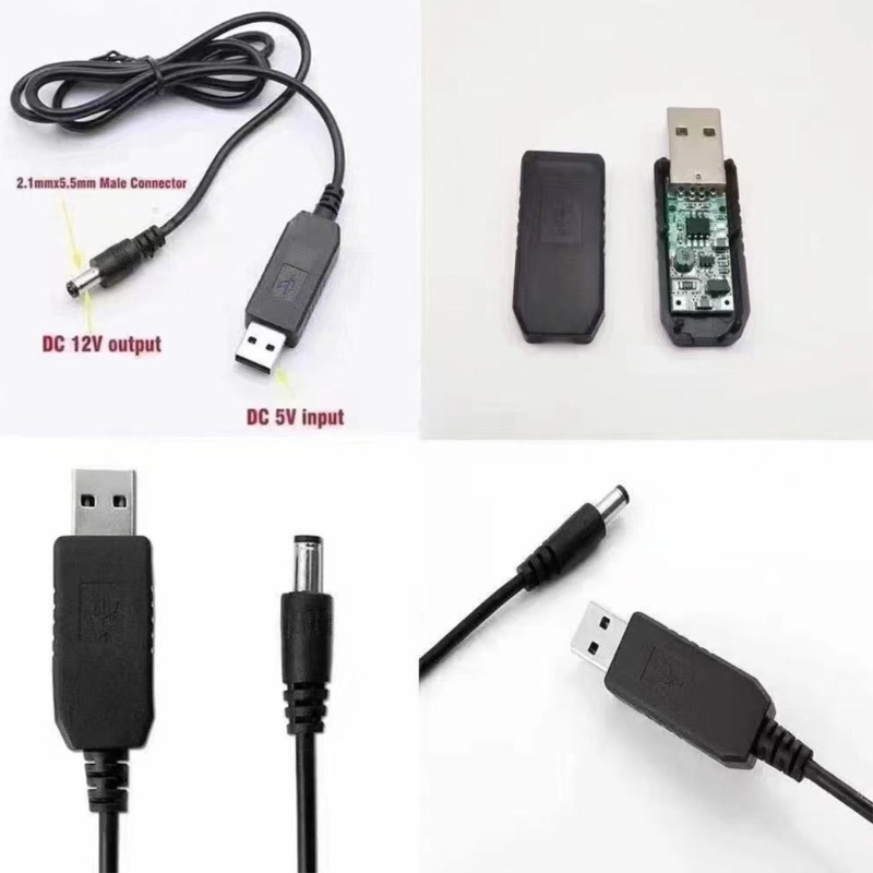 Zzz Kabel Konverter USB Ke DC 5V Ke 5V/9V12V Garis Booster Tegangan Adjustable Untuk Lampu LED Speaker Kompatibel Dengan Bluetooth