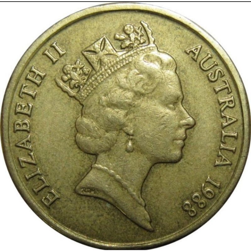 KOIN DOLLAR AUSTRALIA ELIZABETH II tahun 1988