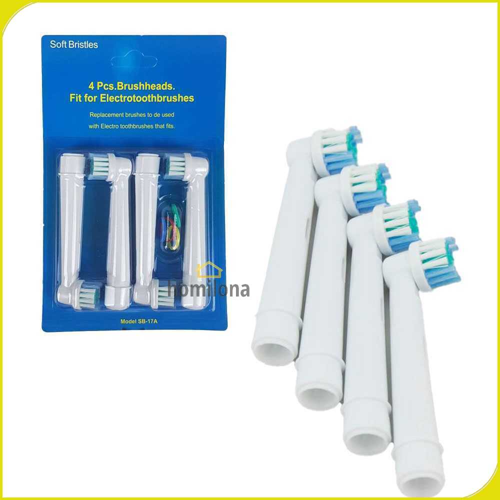 LEZHISNUG Electric Toothbrush Replacement 4 PCS for Oral-B - SB-17A