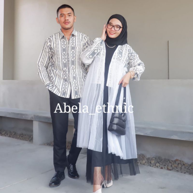 Baju tenun couple - Baju tenun - baju etnik - couple - couple tenun - couple etnik - baju prewedding - baju  etnik - tenun - batik tenun - set baju family - baju kondangan - baju tenun asli - outer tenun - outer etnik