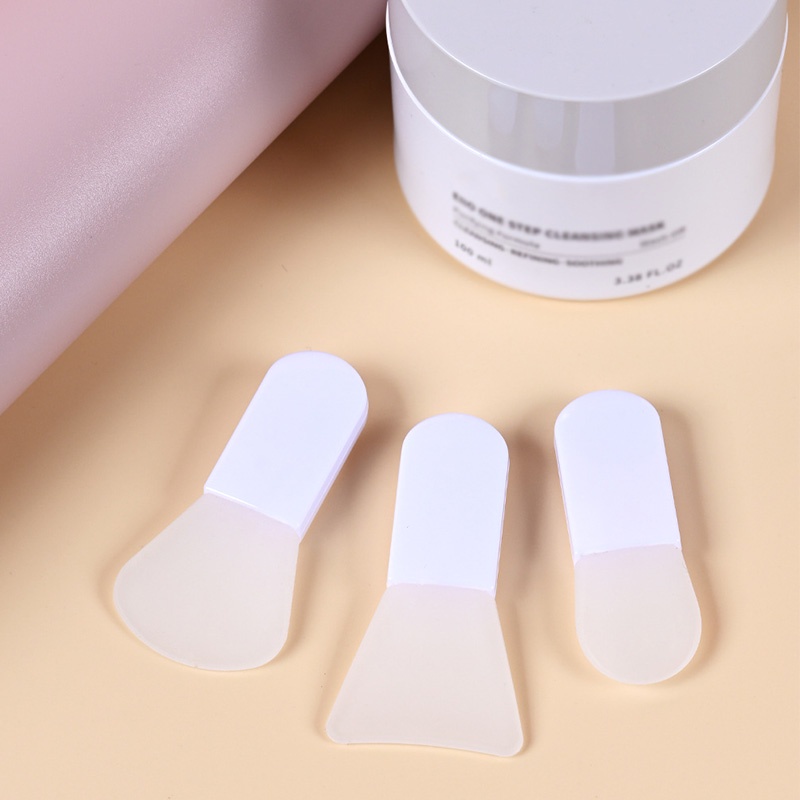 【Bayar di tempat】2023 mode baru Brush Makeup Mini Portable Bahan Silikon Untuk Masker Wajah Kuas Masker Wajah Premium Silikon Silicone Brush Face Mask