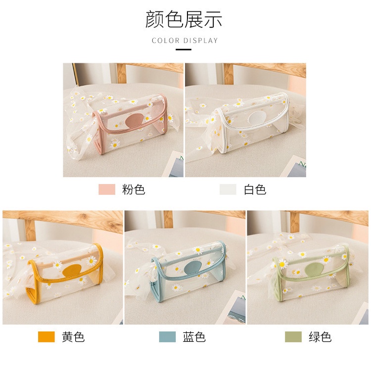 Tas Selempang Wanita Transparan Daisy/Tas Wanita Tali Jala/ Tas Bahu Messenger Bag/ Tas Import