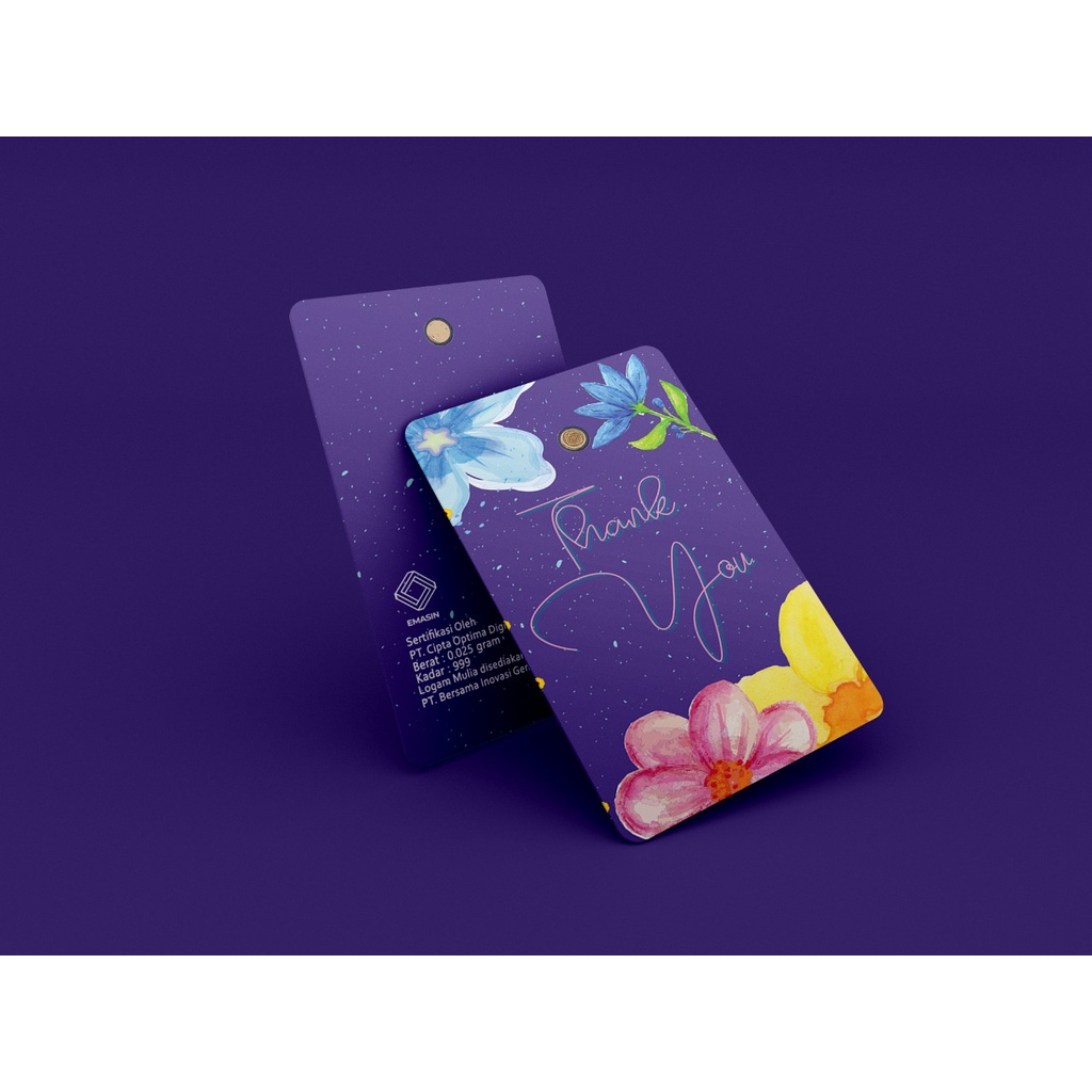 logam mulia emas 24k 0,001 - 0,005gr emasin thankyou / hari raya series