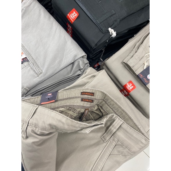 Celana Chinos pria/ Cardinal Casual