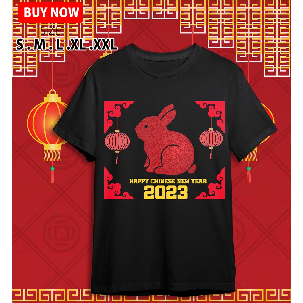 Kaos Keluarga Set Family / Anak Laki-Laki Perempuan Imlek 2023 Rabbit Year / Tahun Kelinci