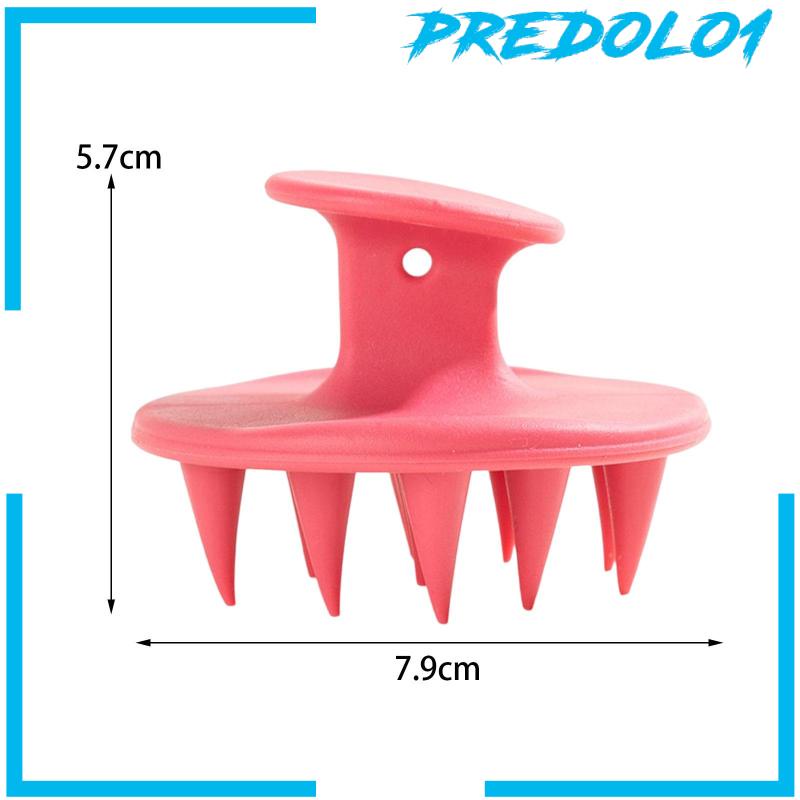 [Predolo1] Sikat Keramas Rambut Silikon Scrubber Shower Hair Brush Alat Pembersih Rambut