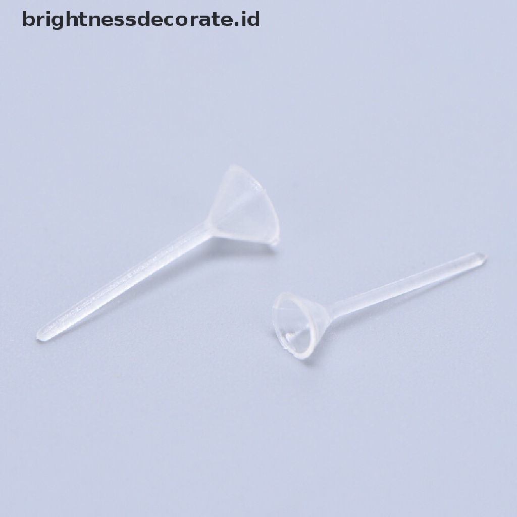 [Birth] 500pcs/lot Plastik Kosong Datar/Cup Stud Earring Pin Pad Anting Membuat Perhiasan [ID]