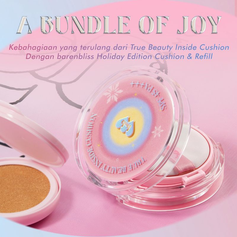 LIMITED EDITION (GOSEND/COD) BNB BARENBLISS KOREAN BLOOMATTE TRUE BEAUTY INSIDE COVER CUSHION 24H | HOLIDAY INSIDE CUSHION + refill FULL COVERAGE