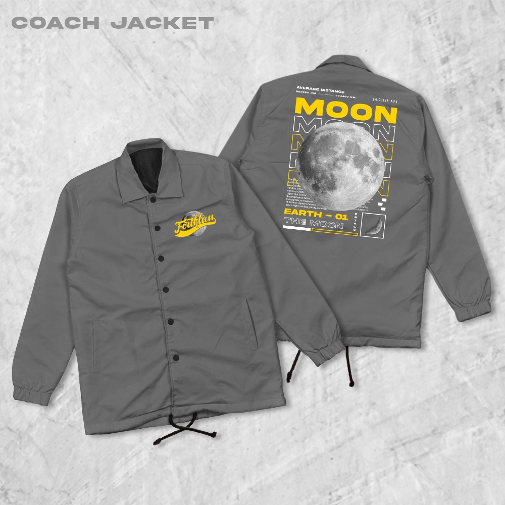 HIPNOP Moon Coach Jaket Pria Outwear Unisex Parasut