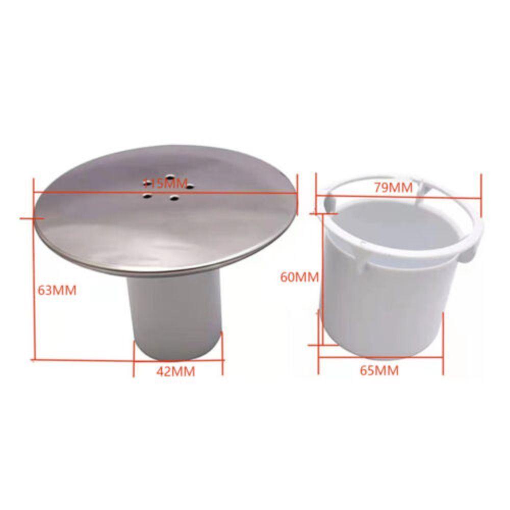 Populer Shower Drain Trap Cover Pembersih Tahan Lama Floor Drain 115mm Plug Saluran Air