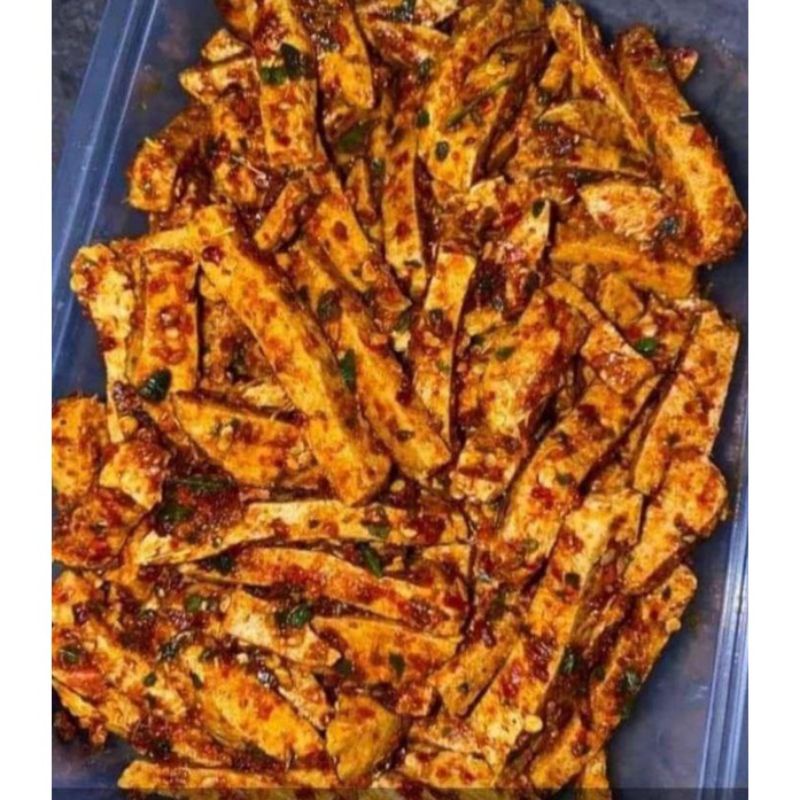 250 gr  Basreng Kemuning Pedas Daun Jeruk  Ball isi berat 250 gr / Basreng Viral Enak