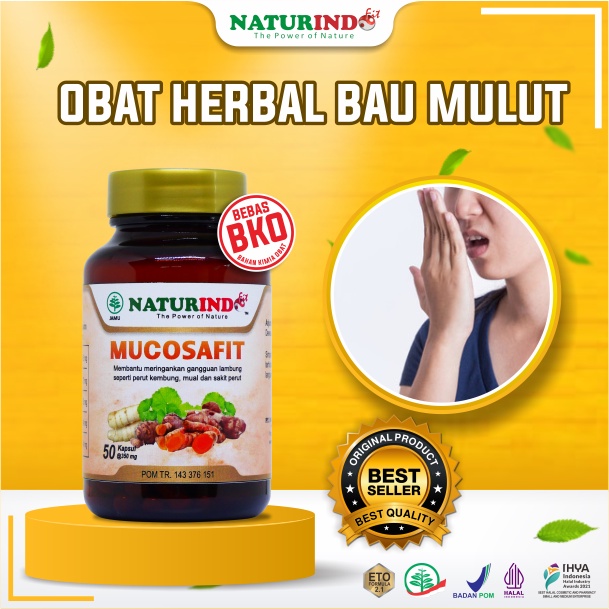 MUCOSAFIT Penghilang Bau Mulut Obat Bau Mulut Herbal Bau Mulut Nafas Dan Mulut Menahun Halitosis NAT