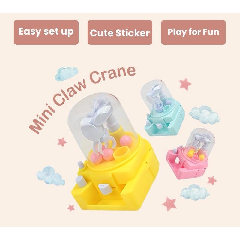 MINI CLAW CRANE MAINAN MESIN CAPIT MINI MAINAN UNIK MAINAN MESIN PENCAPIT MC1