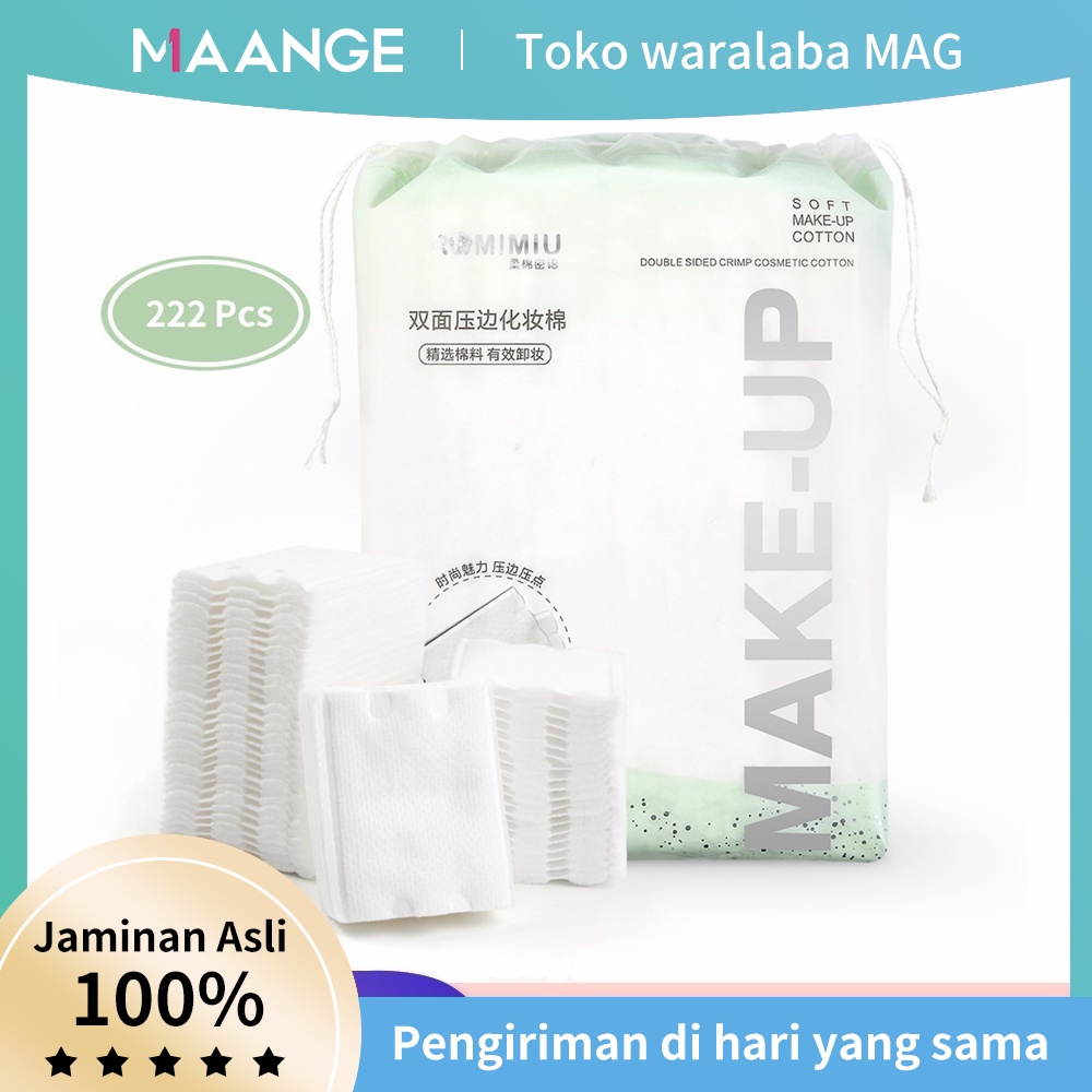 Alat Rias Premium MAANGE Cotton Pad 222 pcs Penghapusan Rias Cotton Pads and Buds3021