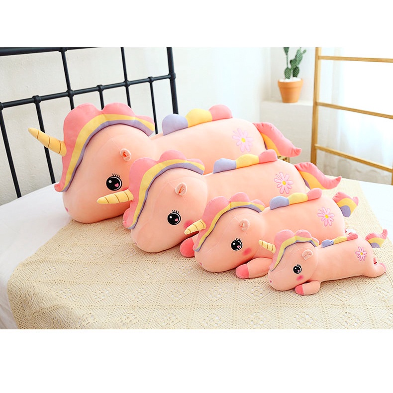 Boneka Unicorn Sayap Soft Jumbo Bahan Katun Plush Lembut