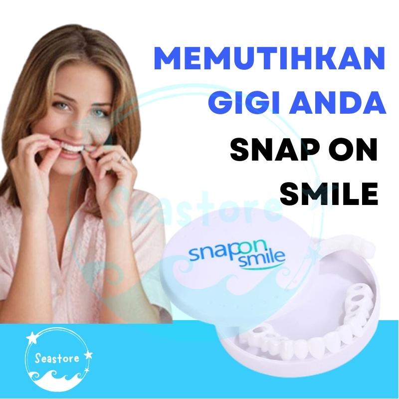 Veneer Vener Gigi Snap On Smile Authentic Perawatan Kesehatan Gigi Palsu Renggang Snapon Smile 1 Set 100% ORI