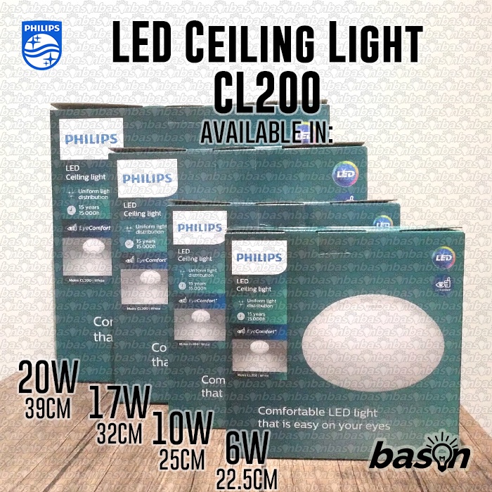 Philips CL200 10W EC RD LED Ceiling 25cm - Lampu Plafon Tempel Baret