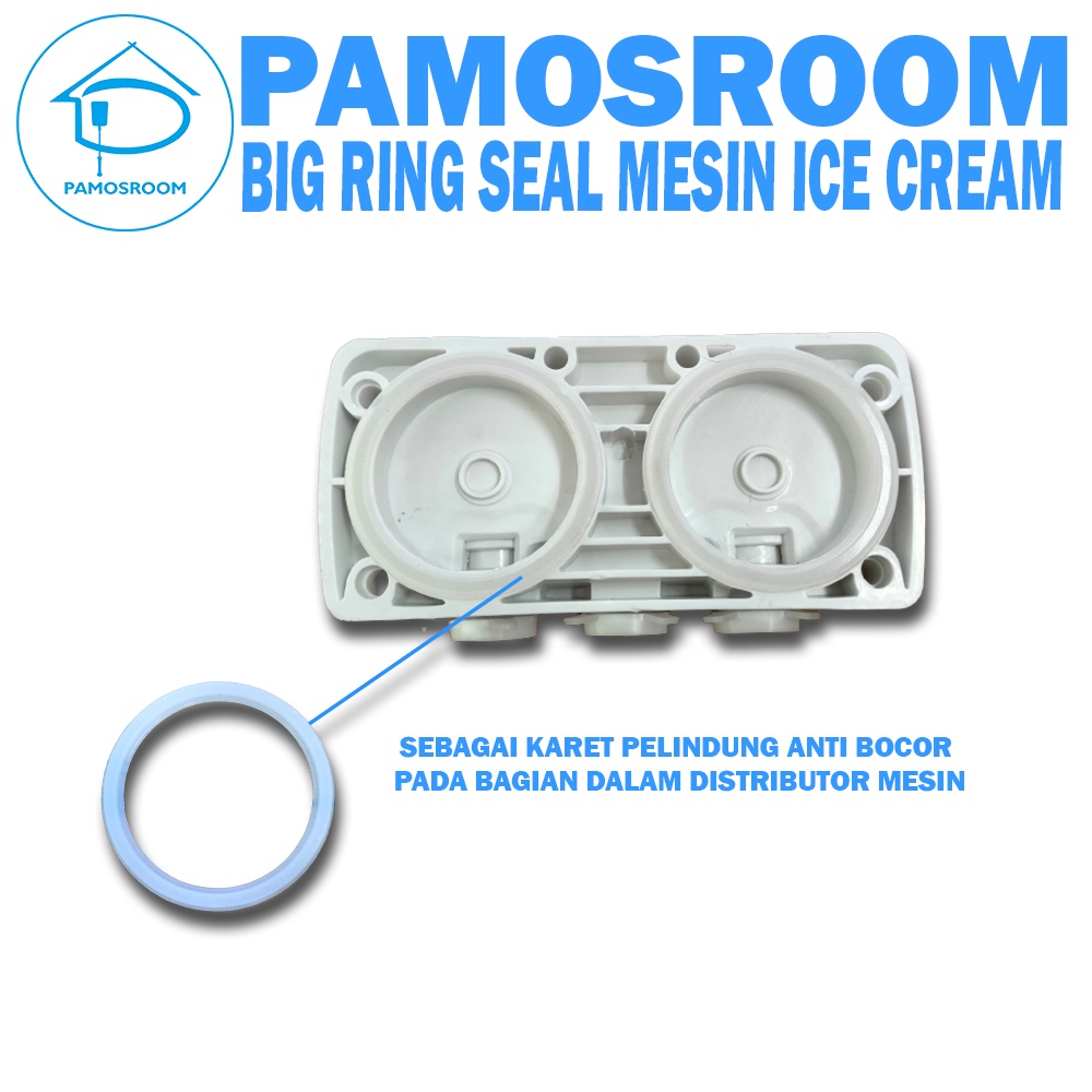 Mitsuki_Shop02 Pamosroom Sparepart Karet Seal Gelang Block Depan Mesin Ice Cream Big Ring Seal Mesin