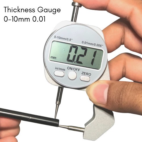 Thickness gauge Alat Ukur Ketebalan Hollow atau Logam Bentuk Bulat Model Digital atau Jarum Dial TK-09 TK-10