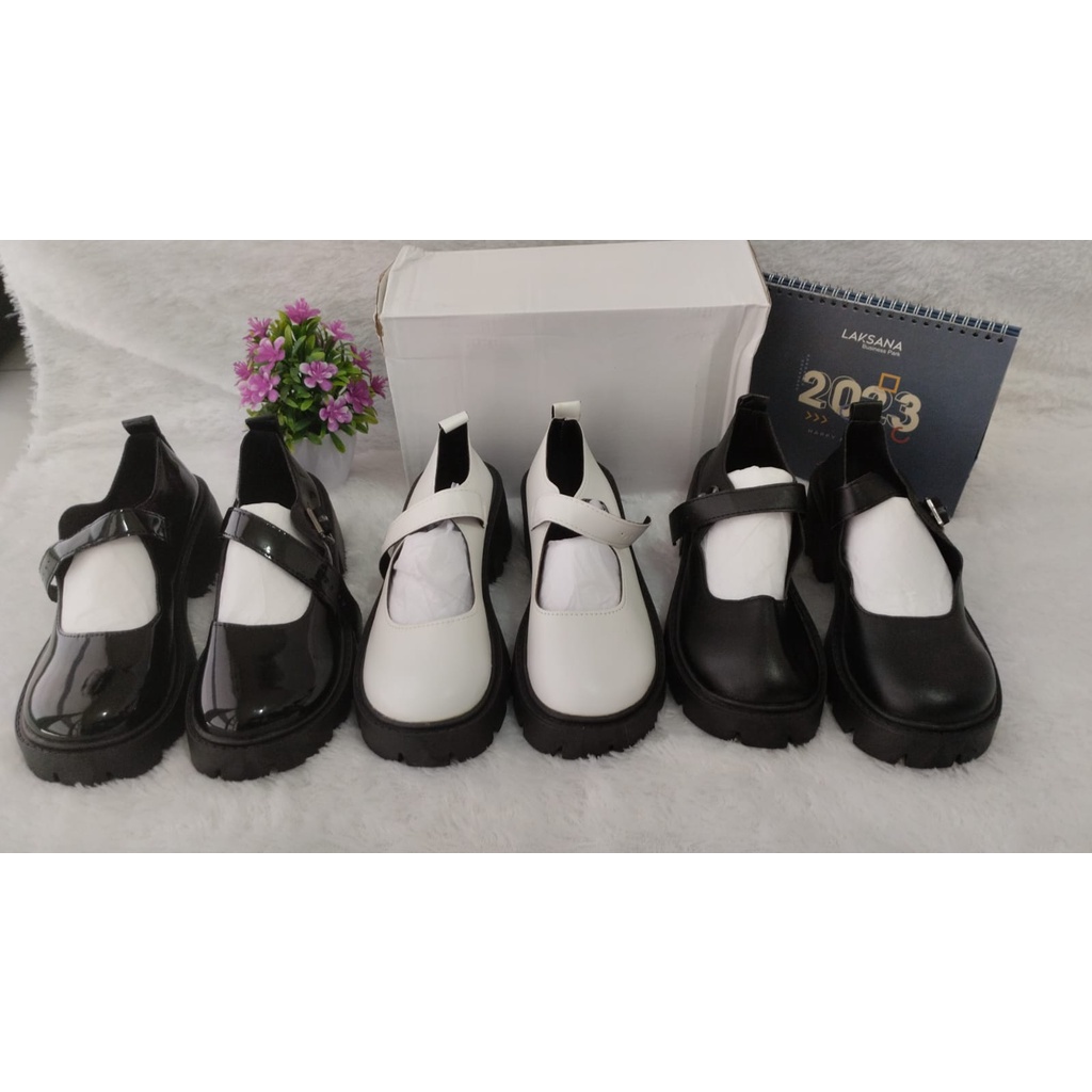 1966 Sepatu Docmart Wanita Sepatu Kerja Murah Fashion Import Mary Jane Bisa COD (With Box)