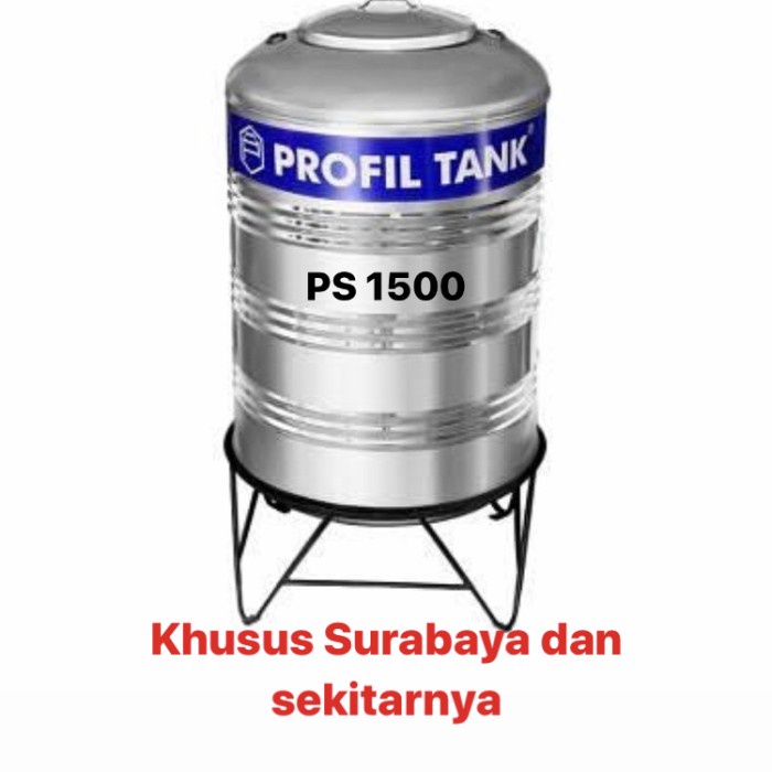 ~~~] Tangki Air / Tandon Stainless Profil Tank PS 1500 L / 1500 Liter