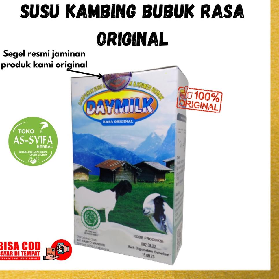 

✔️ Daymilk Susu Kambing Etawa Bubuk Rasa Original Rendah Gula / Susu Kambing Bubuk Murah / Day Milk Original
