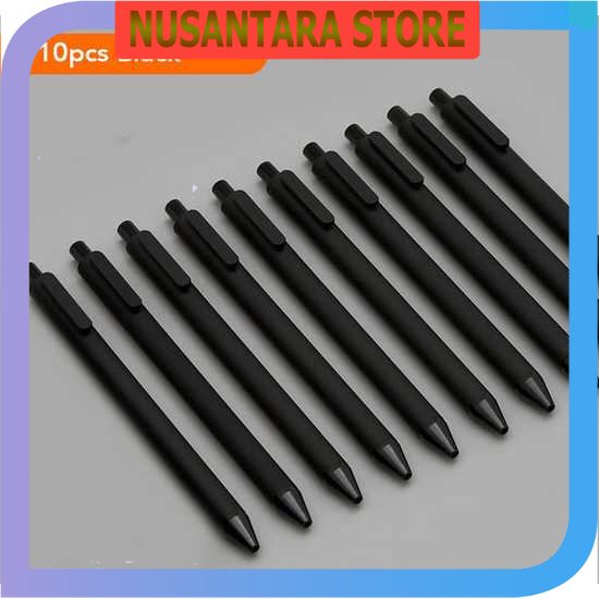 

NUSANTARA STORE - KACO PURE Pena Pulpen Bolpoin Gel 0.5mm 10 PCS - K1015 (Black Ink)