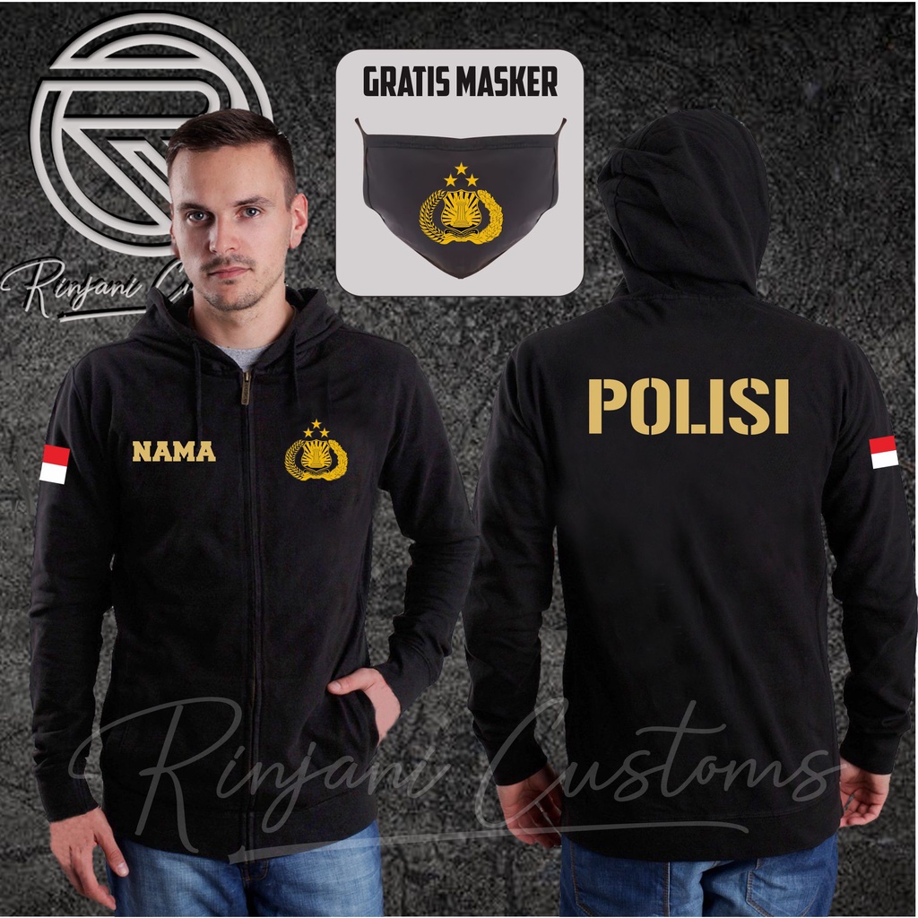 JAKET POLISI POLRI KEREN DAN TERBARU GRATIS NAMA DAN MASKER - JAKET POLISI INDONESIA - JAKET POLSEK 