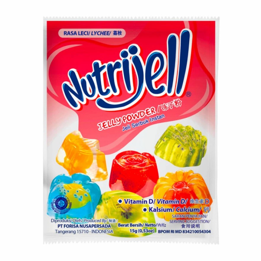 

Nutrijell Rasa Leci 15gr