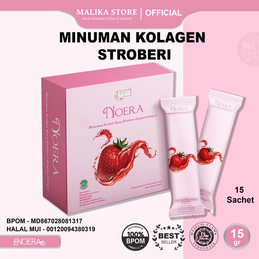 Noera Collagen Premium Beauty Bpom Whitening Pemutih Drink Birdnest Badan Saffron Suplemen And With 