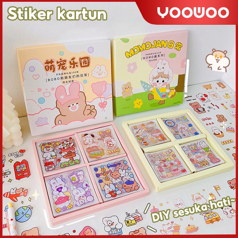 Sticker Buku / Sticker Botol / Sticker anti air / Sticker karakter / Sticker PET lucu