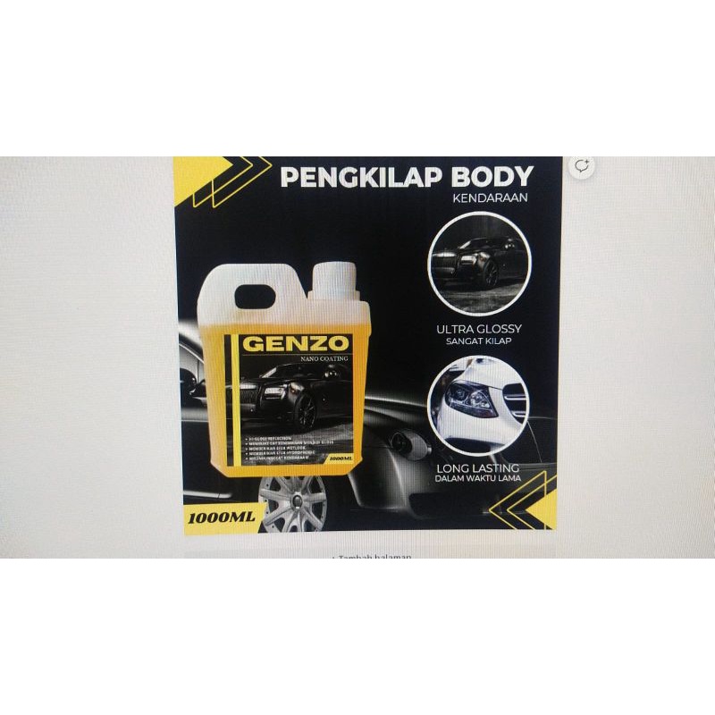 Genzo, Pengkilap body mobil Motor tahan lama Pengkilap body penghitam body mobil murah