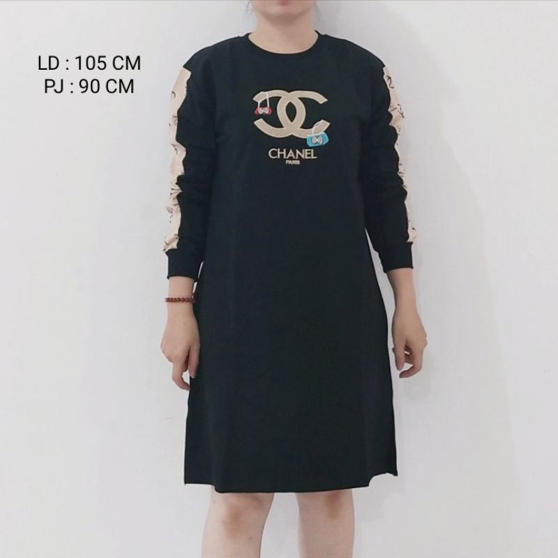 Tunik Hitam Ch Lengan Panjang