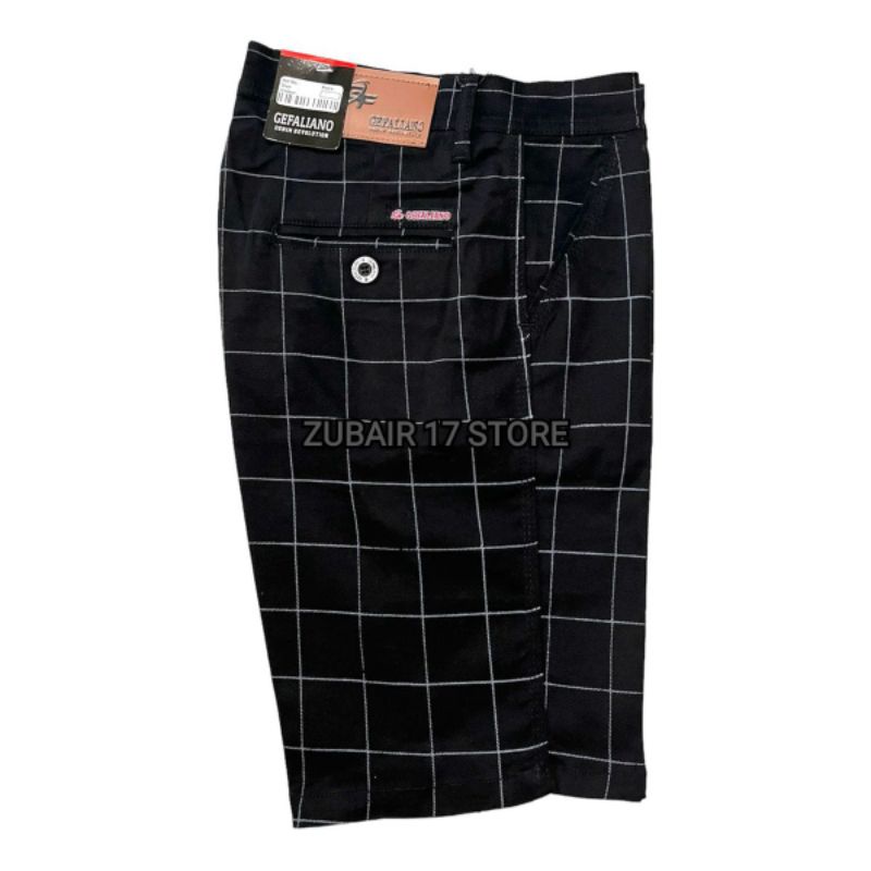 CELANA PENDEK TARTAN PRIA WARNA MOCCA SIZE 28-38