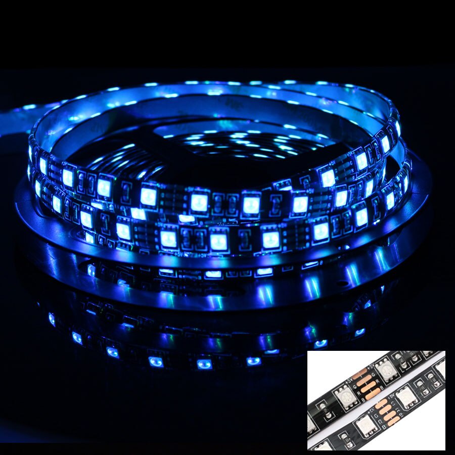 LED Strip RGB Waterproof 5050 Lampu Hias Strip Rgb 100cm with Controller USB 5V