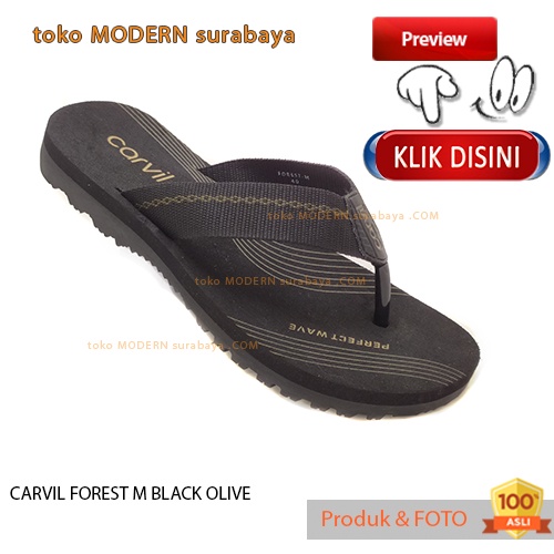 Sandal pria casual sandal jepit spons CARVIL FOREST M