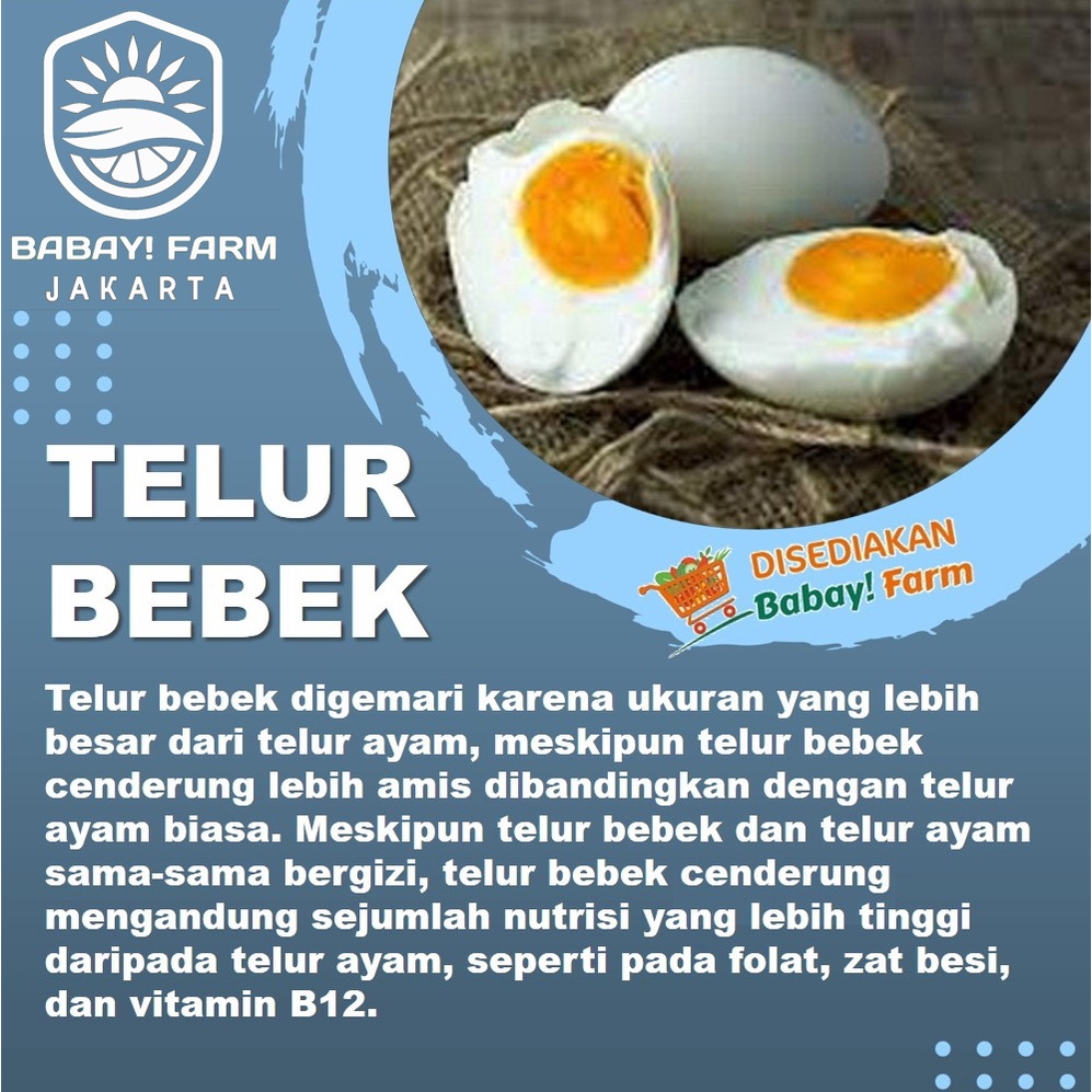 

Telur Bebek / Telur Asin Matang / Telur Asin Asap