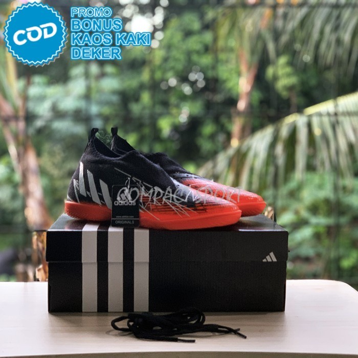SEPATU FUTSAL PRIA PREDATOR EDGE BOOTS NYAMAN BONUS KAOS KAKI DEKER