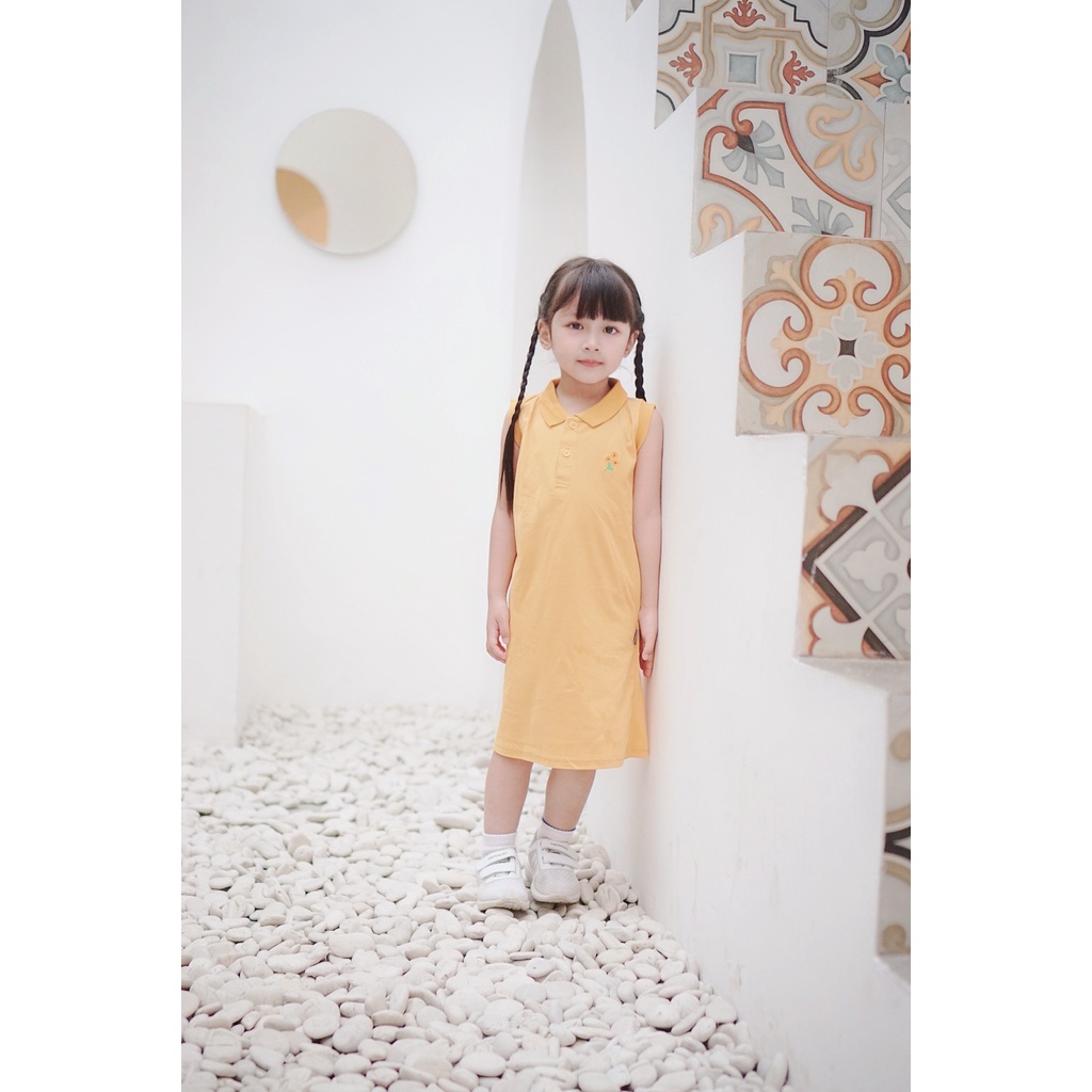 MD - Keola Basic Casual Polo Dress Katun Anak / Rok Anak - Flower Series