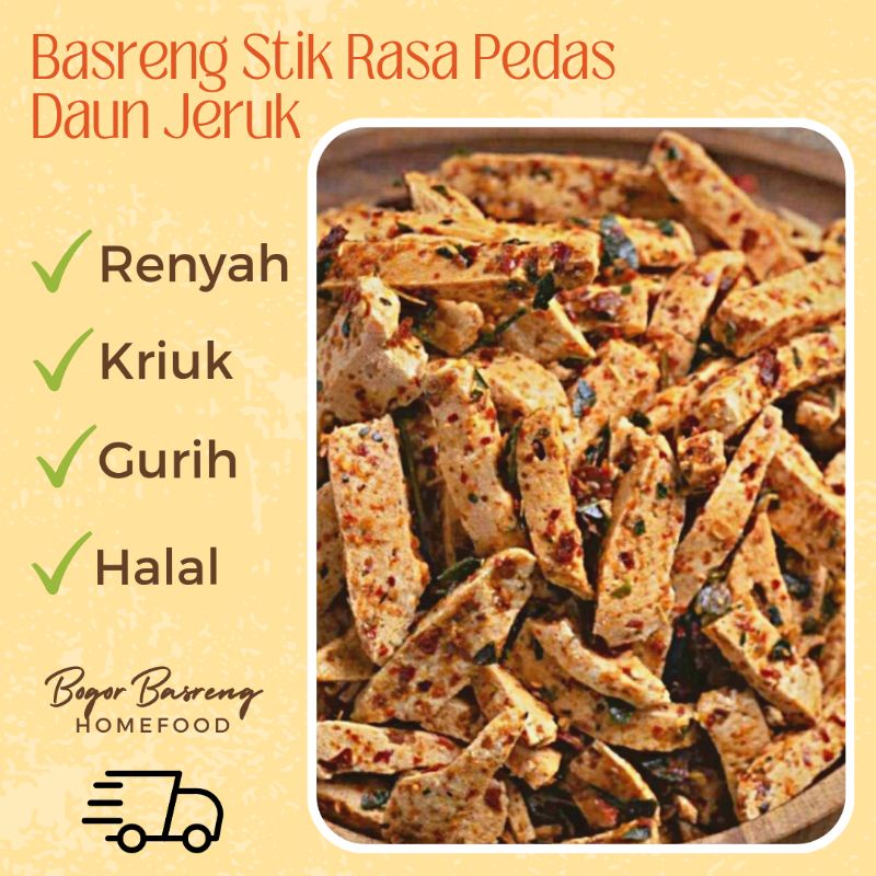

Basreng Stik Pedas Daun Jeruk Kiloan Premium Renyah Gurih