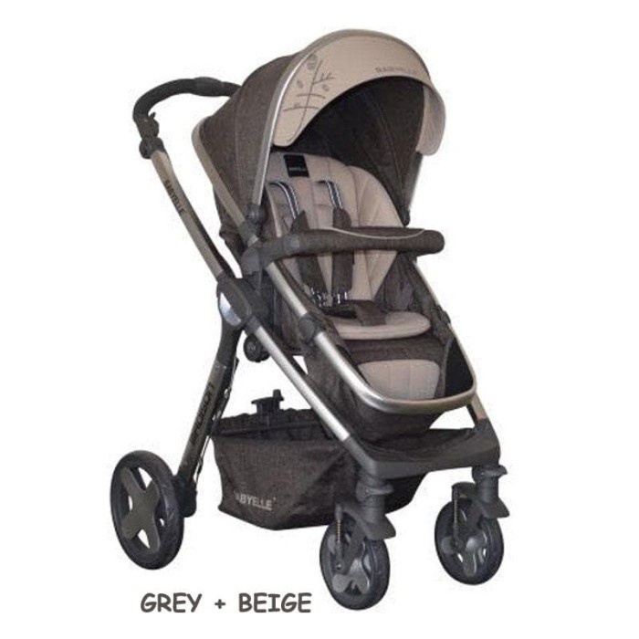 Unik BabyElle S989 Madison Grey  Beige / Stroller / Kereta Dorong Bayi Limited