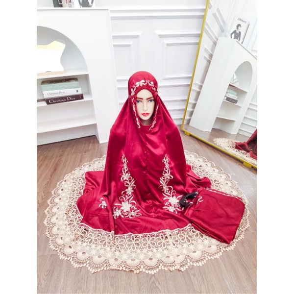 Mukena Luna Maya | Mukena Silk Premiun | Free Bag