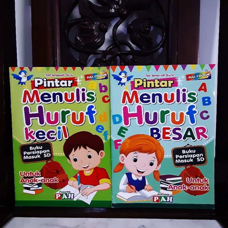 Buku Menulis TK SD Pintar Menulis Huruf Kecil / Huruf Besar